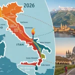 Маршрут эстафеты огня Олимпиады 2026 — 12 000 км по Италии и ключевые этапы